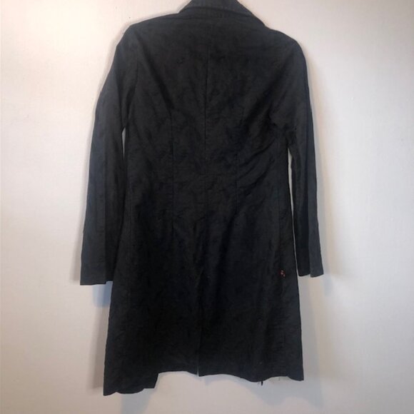 Long Sleeve Elegant Vintage Women's Fitted Black Cardigan Size S Button-Up - Picture 5 of 9